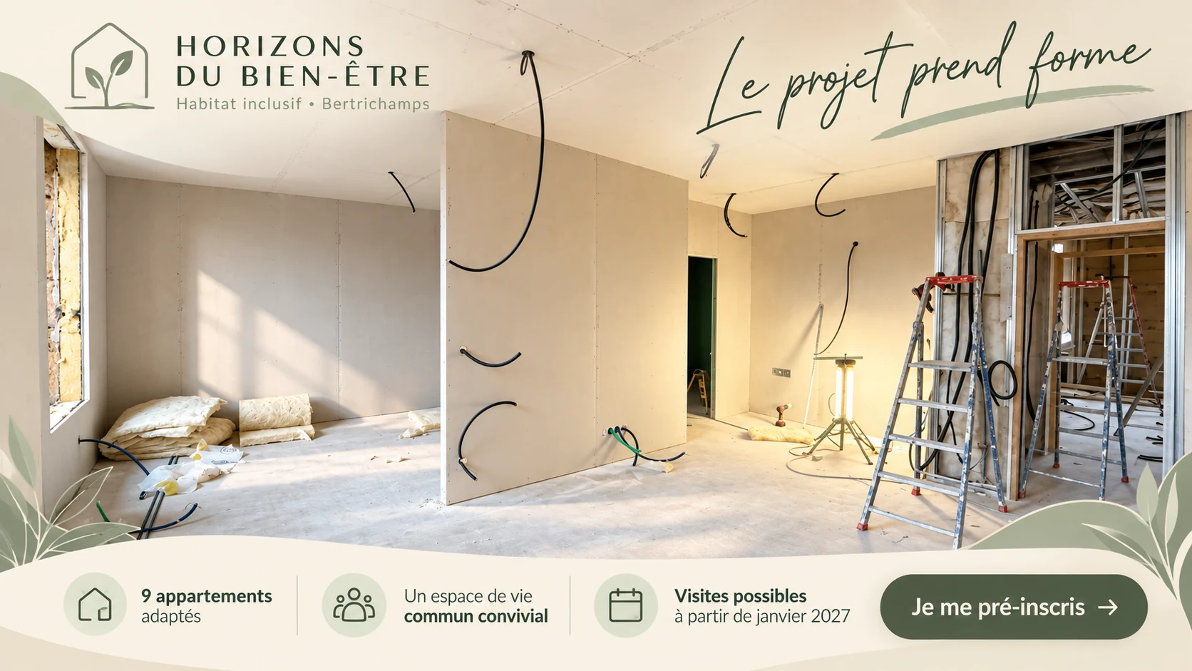 Horizons du Bien-Être à Bertrichamps - Le projet prend forme
